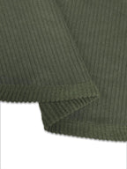 Hooded Corduroy Button-Down Jacket.