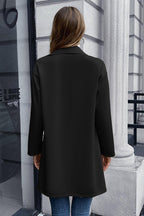 Ivy Lane Lapel Collar Long Sleeve Blazer.