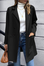 Ivy Lane Lapel Collar Long Sleeve Blazer.
