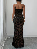 Lace Square Neck Maxi Cami Dress.