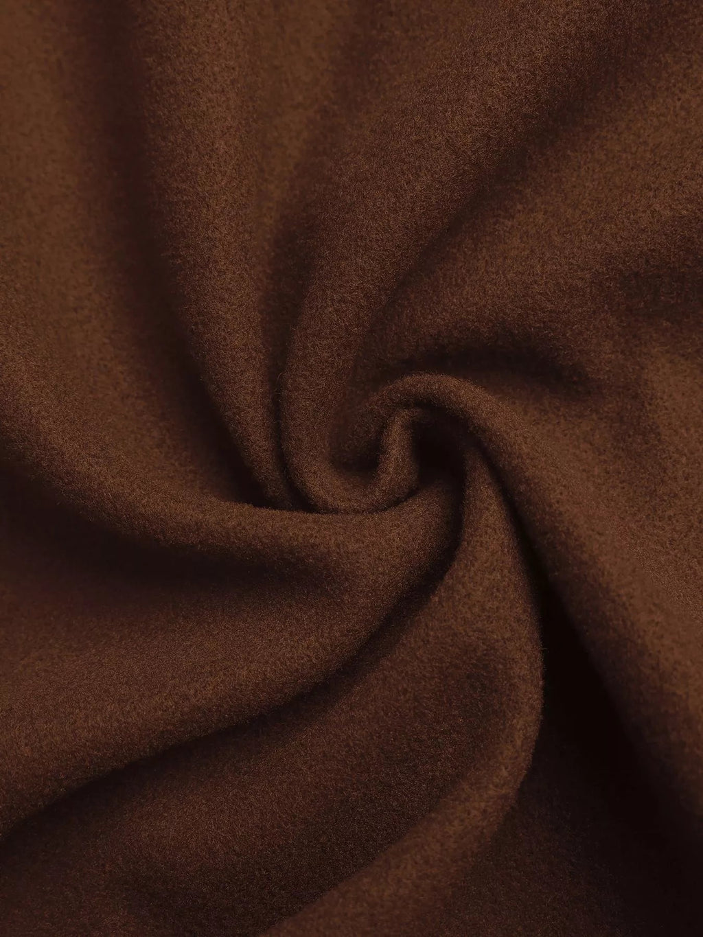 Lapel Collar Belted Wool Blend Coat.