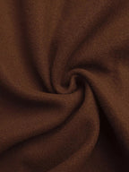 Lapel Collar Belted Wool Blend Coat.