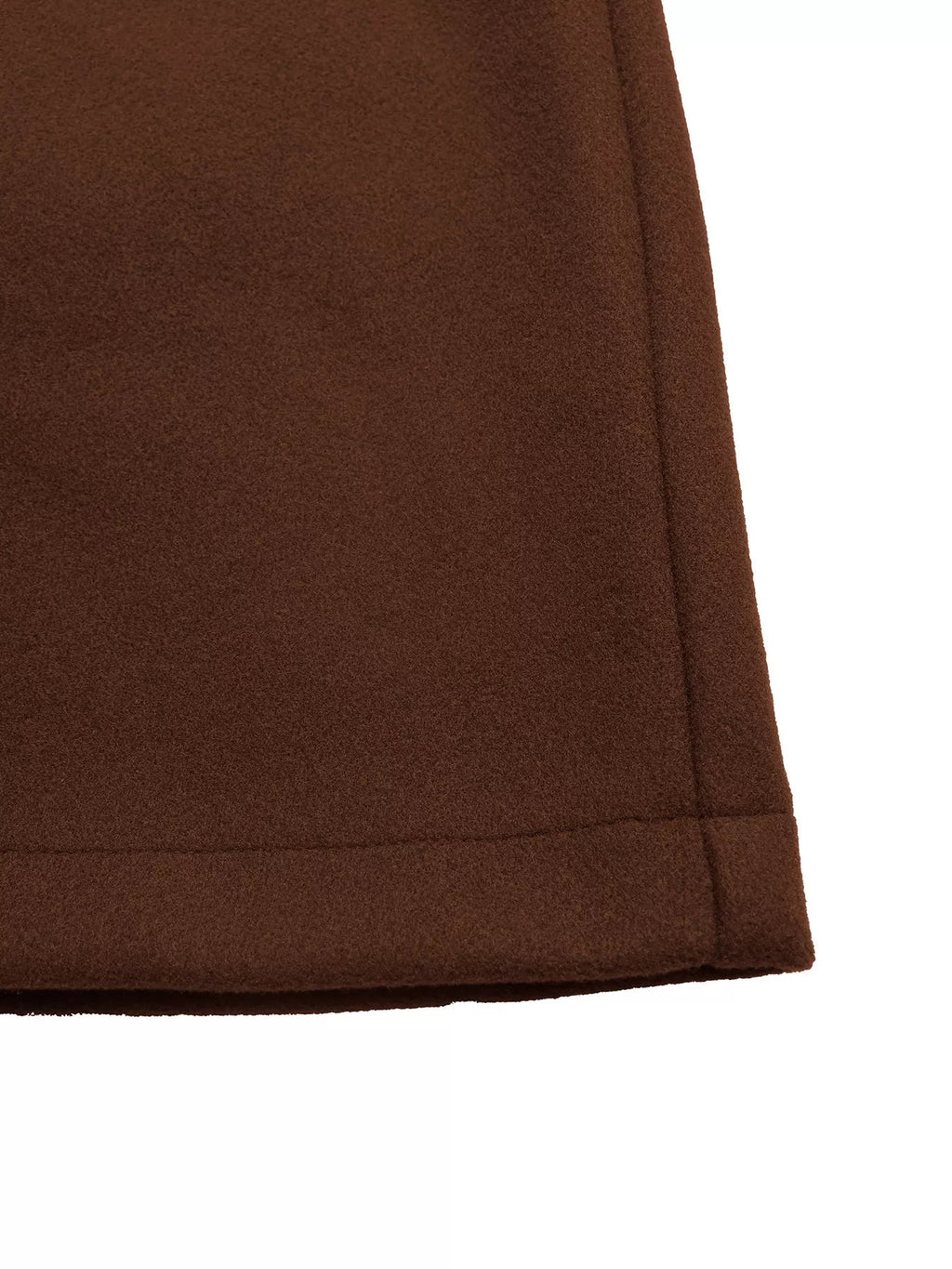 Lapel Collar Belted Wool Blend Coat.