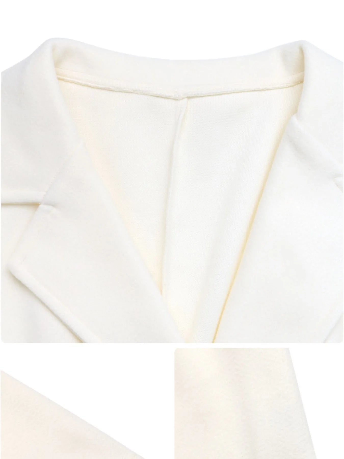 Lapel Collar Long Sleeve Longline Coat.