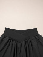 Elegant ruffle shorts perfect for formal occasions, combining style and comfort with a chic design.
