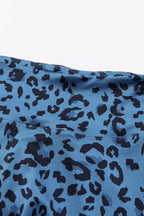 Leopard print leggings with a wide waistband for comfortable and stylish wear