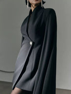 Formal one button blazer dress, elegant design perfect for professional and casual occasions, stylish women's attire