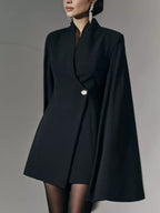 Formal one button blazer dress, elegant design perfect for professional and casual occasions, stylish women's attire