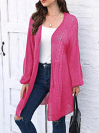 Open Front Long Sleeve Cardigan.