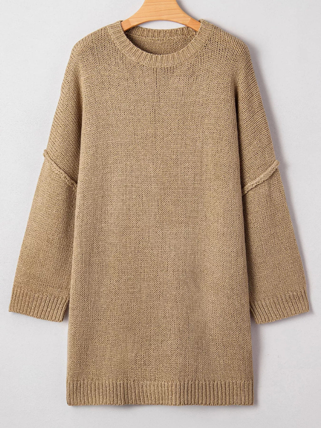 Oversize Drop Shoulder Slouchy Sweater Dress.