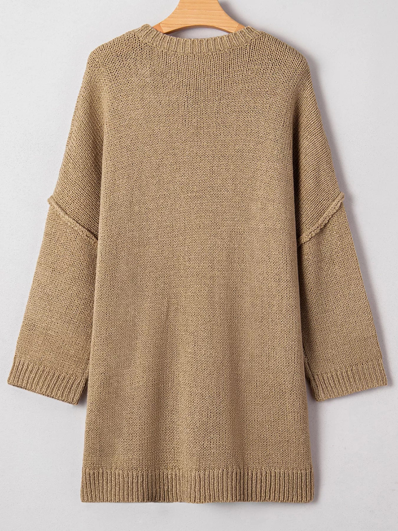 Oversize Drop Shoulder Slouchy Sweater Dress.