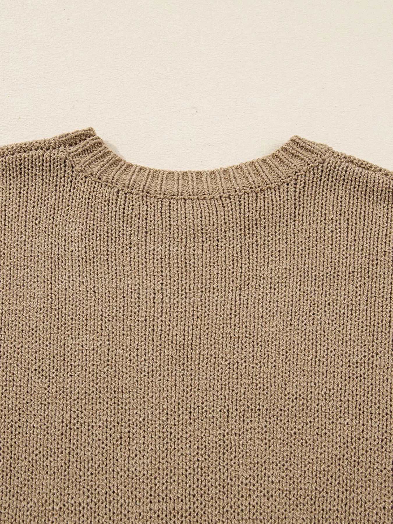 Oversize Drop Shoulder Slouchy Sweater Dress.