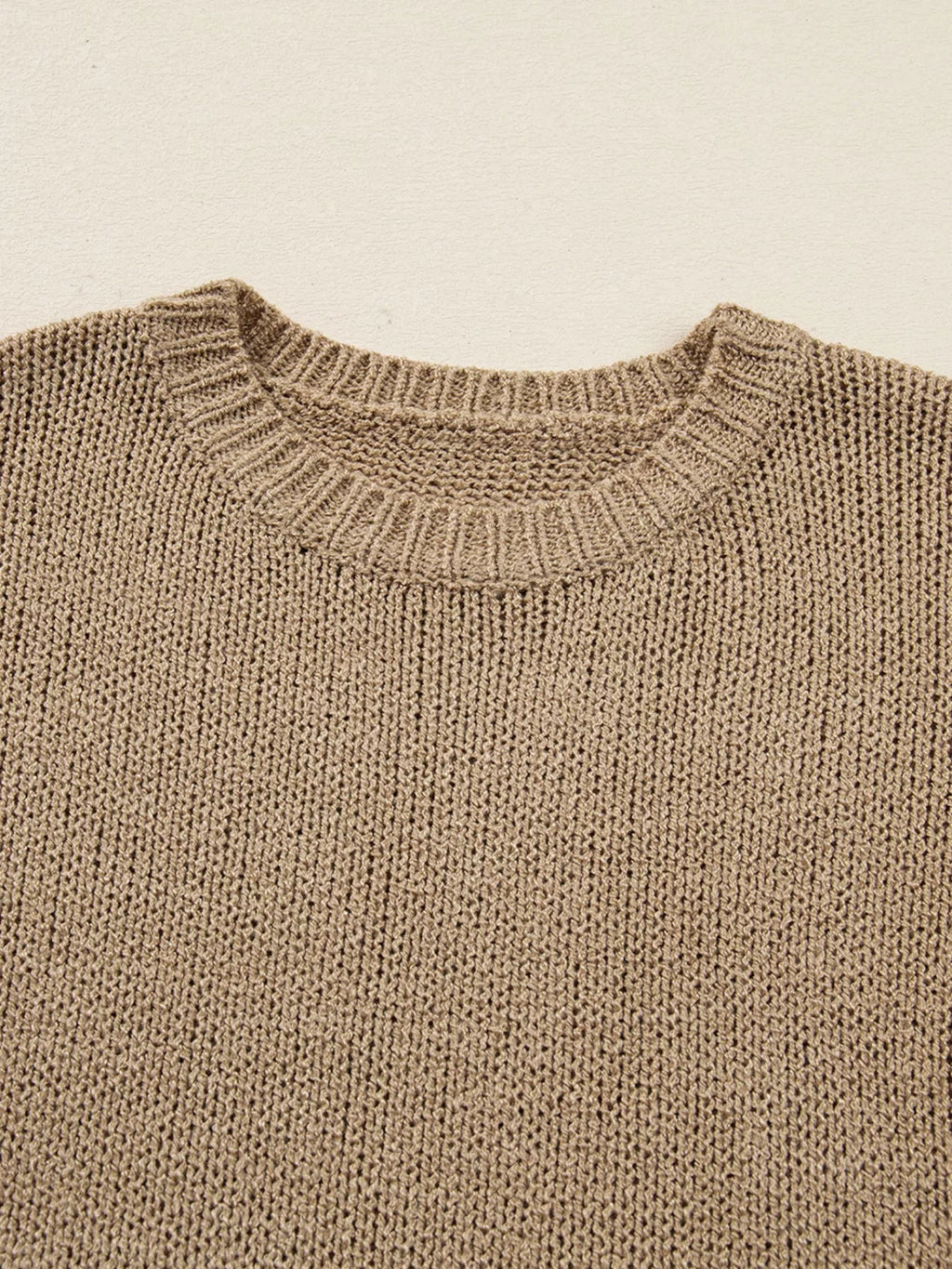 Oversize Drop Shoulder Slouchy Sweater Dress.