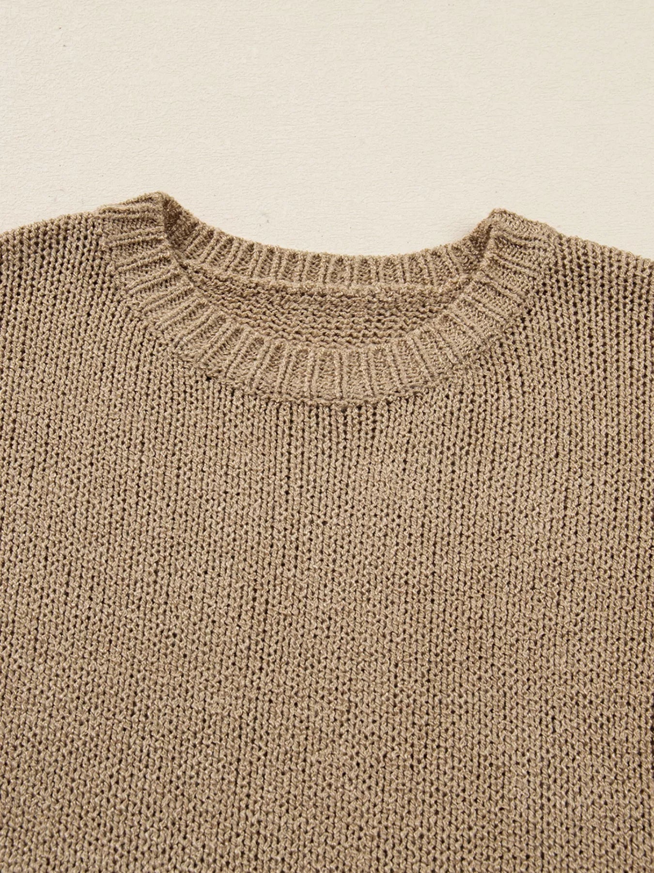 Oversize Drop Shoulder Slouchy Sweater Dress.