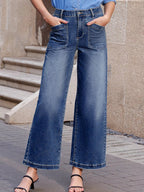 Patch jeans featuring durable style design, offering both comfort and long-lasting denim quality for all occasions.