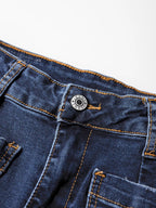 Patch jeans featuring durable style design, offering both comfort and long-lasting denim quality for all occasions.