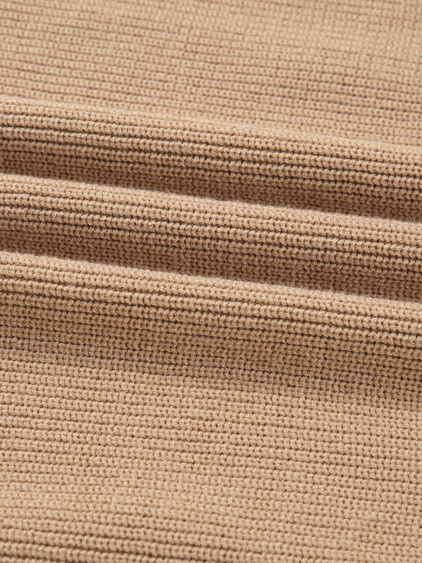 Pearl Embellished Keyhole Ribbed Sweater Dress.