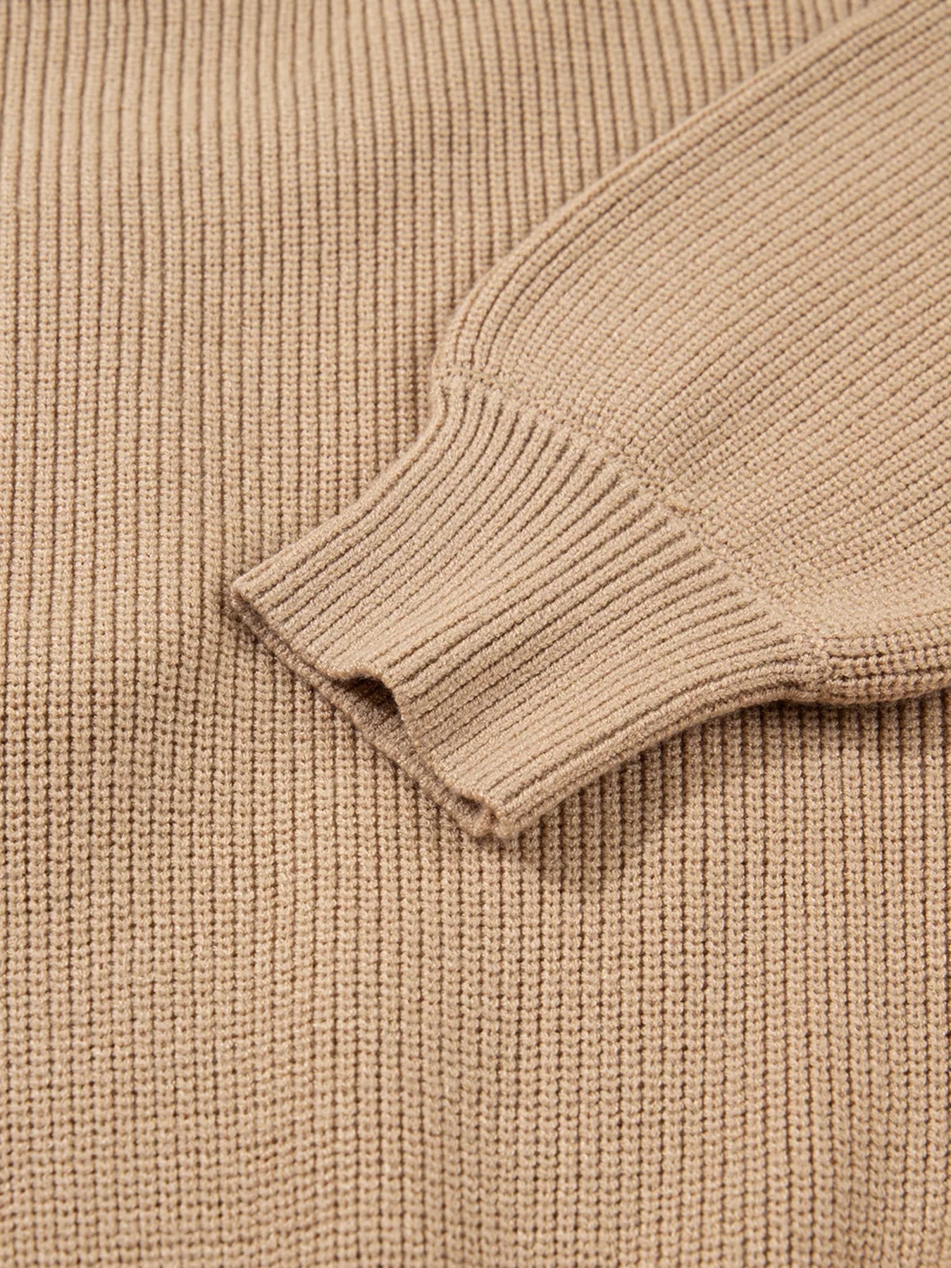 Pearl Embellished Keyhole Ribbed Sweater Dress.