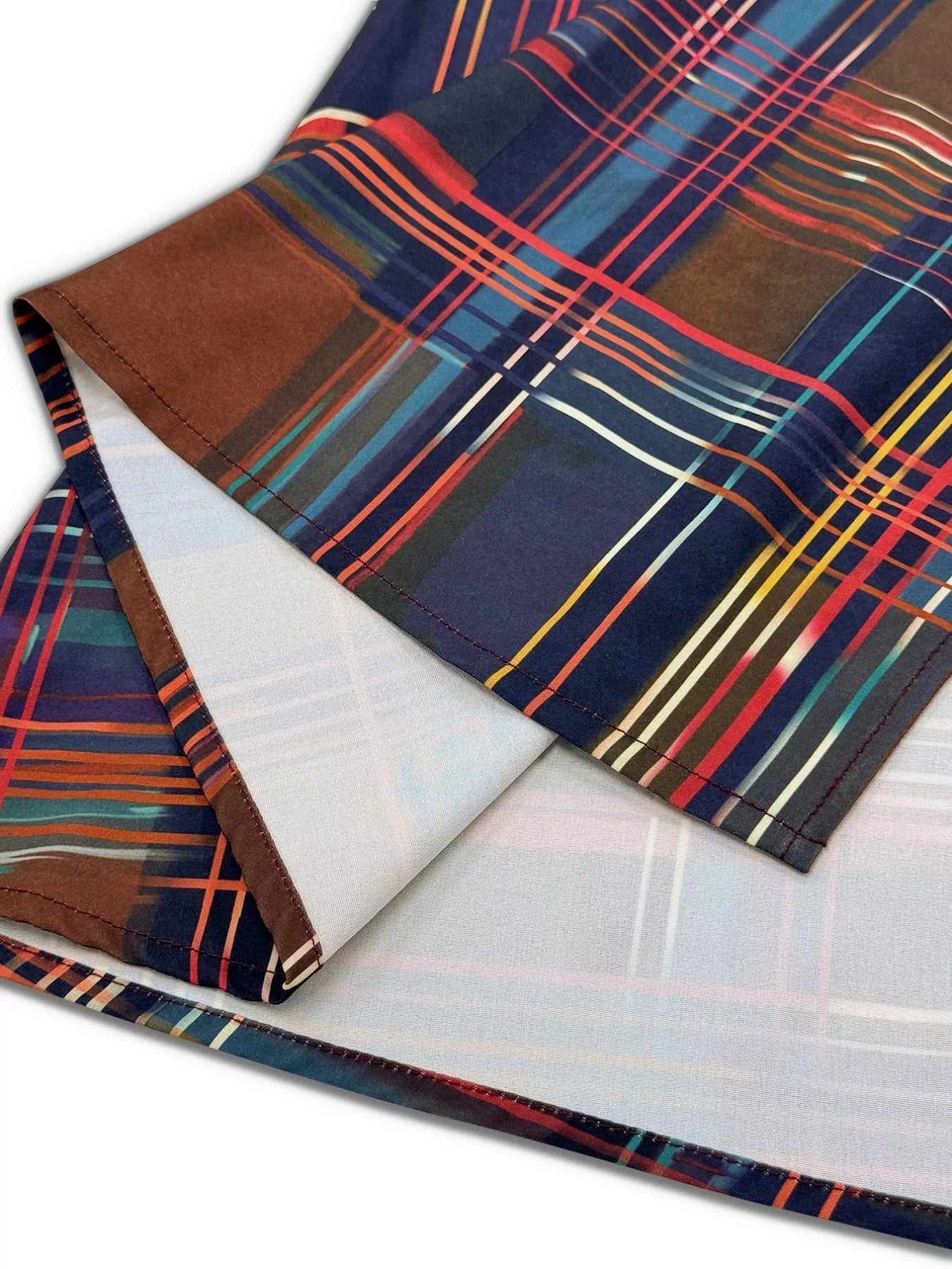 Plaid Button Front Maxi Shirt Dress.