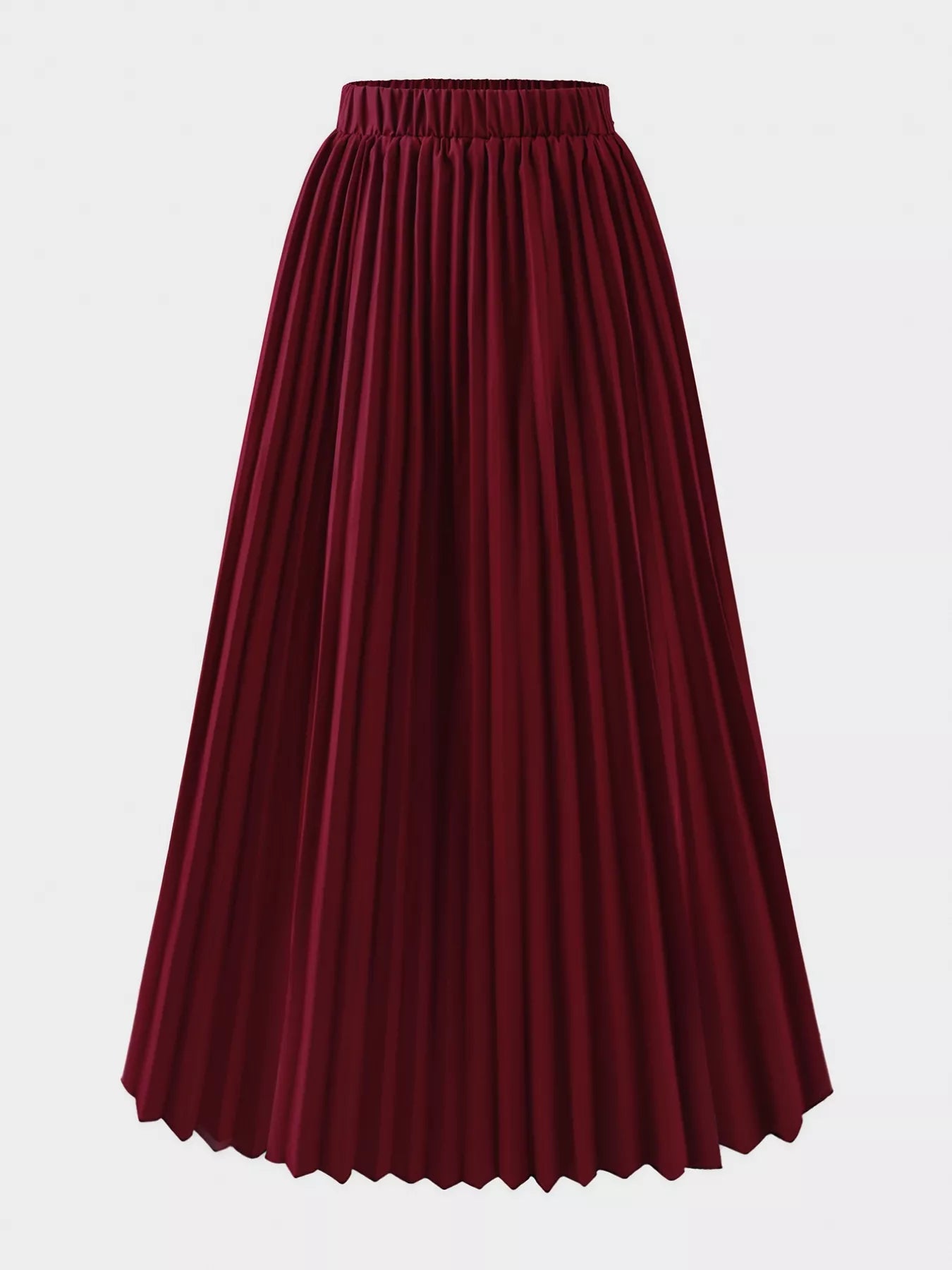 Elegant pleated midi skirt showcasing classic skirt design perfect for formal occasions and stylish outfits.