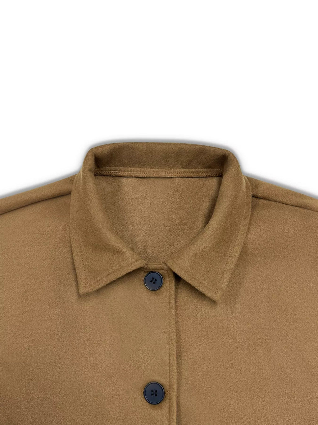 Plus Size Button-Down Cropped Outerwear.