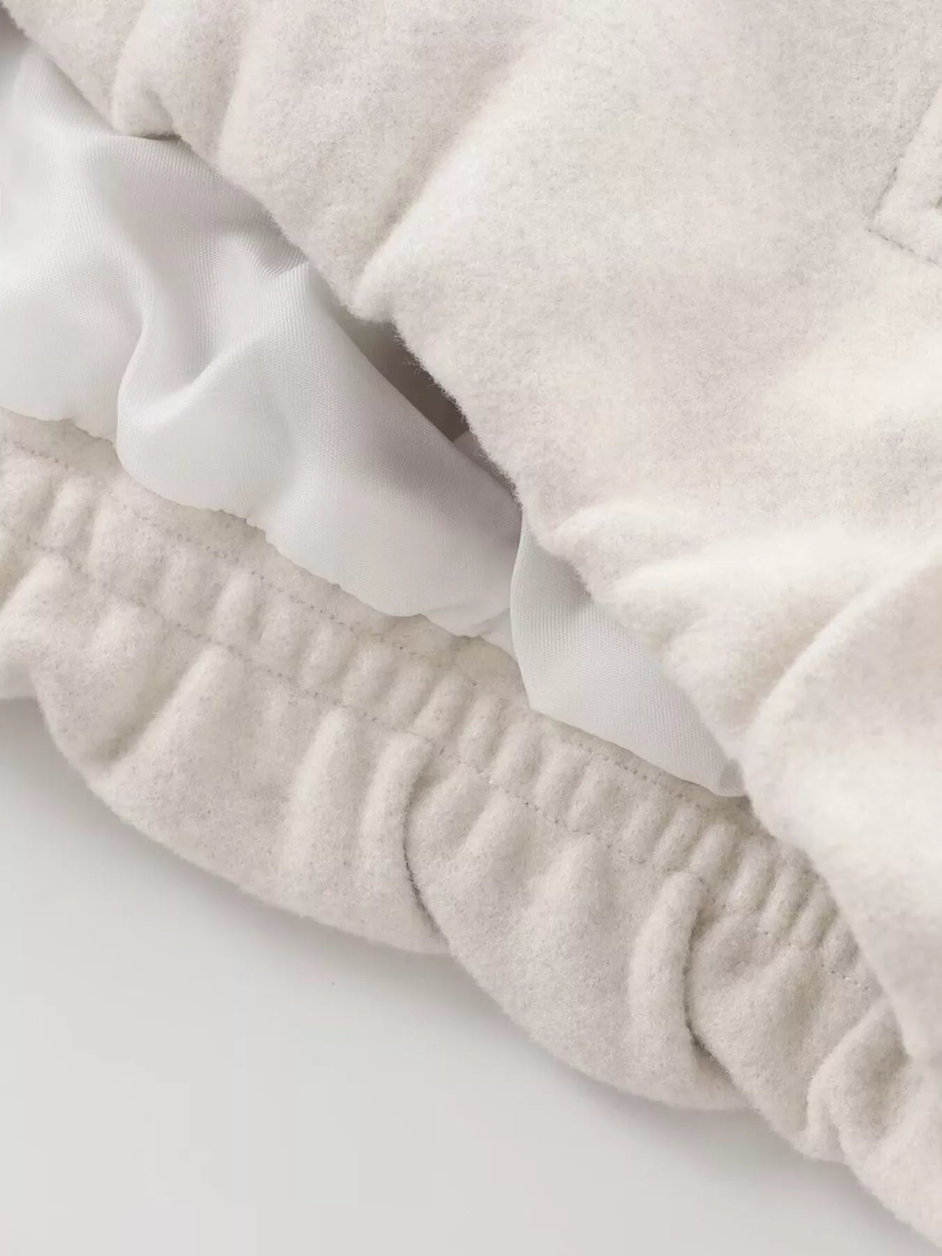 Plus Size Casual Fleece Zip-Up Bomber Jacket.