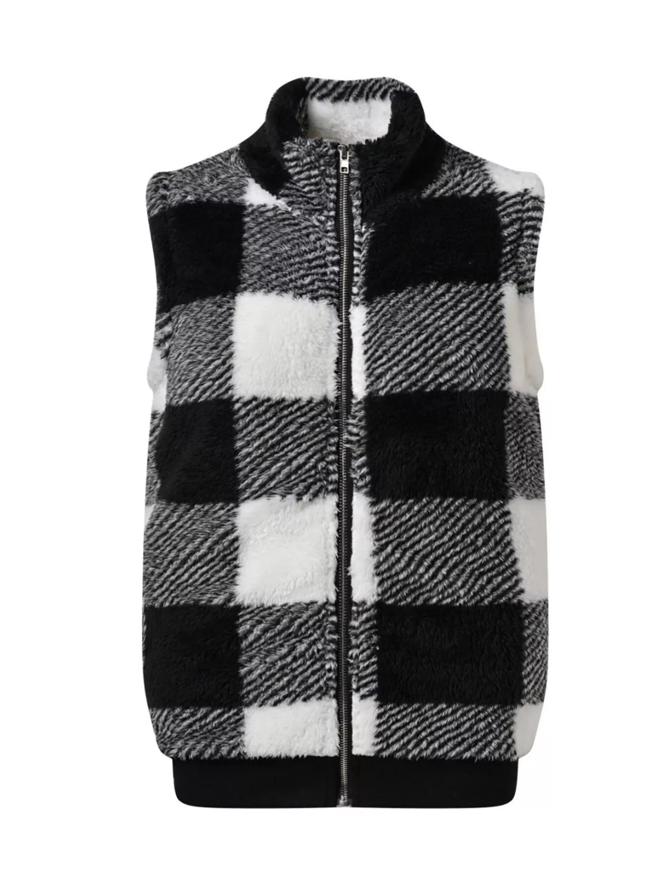 Plus size plaid vest stylish and comfortable outerwear for casual or formal occasions