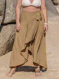 Plus size high-low skirt showcasing elegant design and comfortable fit for stylish wardrobe choices