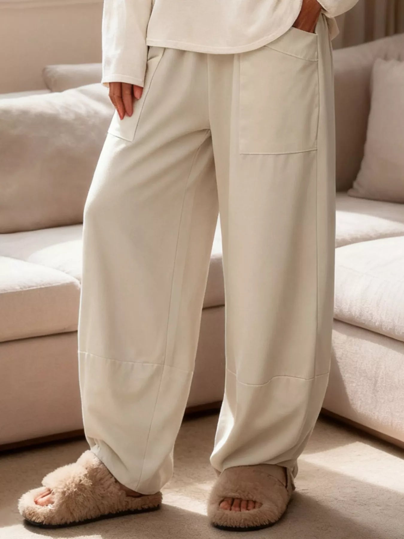 Stylish plus size casual pants designed for comfort and versatile everyday wear, perfect for any casual occasion.