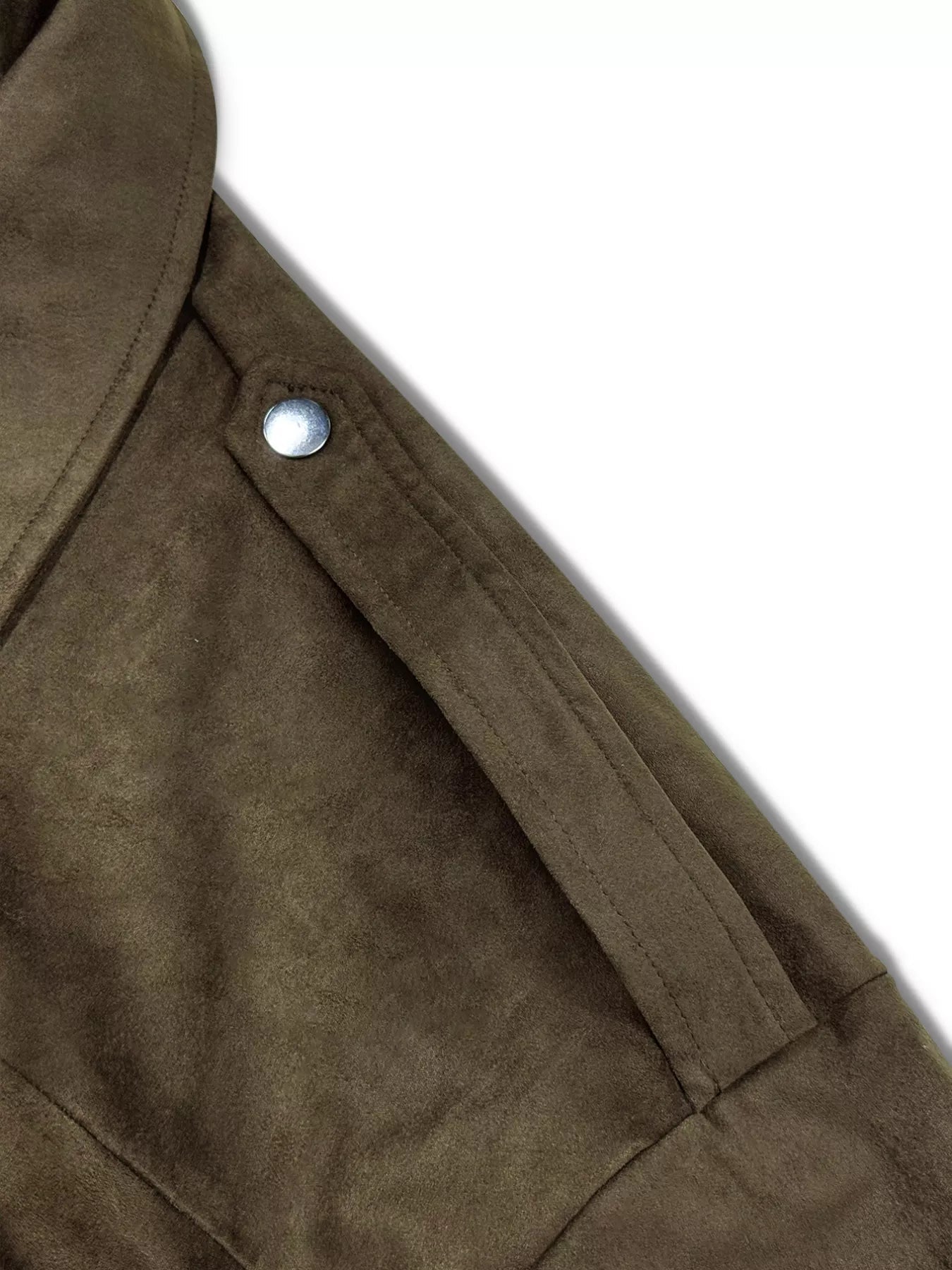 Plus Size Suede Cropped Bomber Jacket.