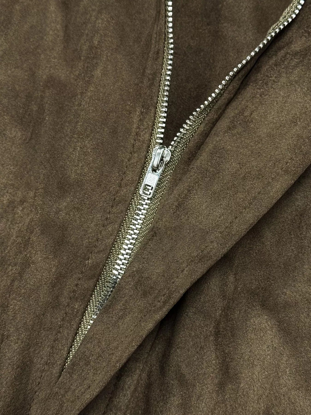 Plus Size Suede Cropped Bomber Jacket.