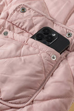 Quilted Sherpa-lined vest providing warmth and style, perfect for cold weather layering