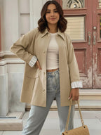 Relaxed Fit Button Up Shacket.