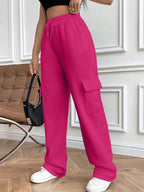 Relaxed Fit Pants with Drawstring Waist