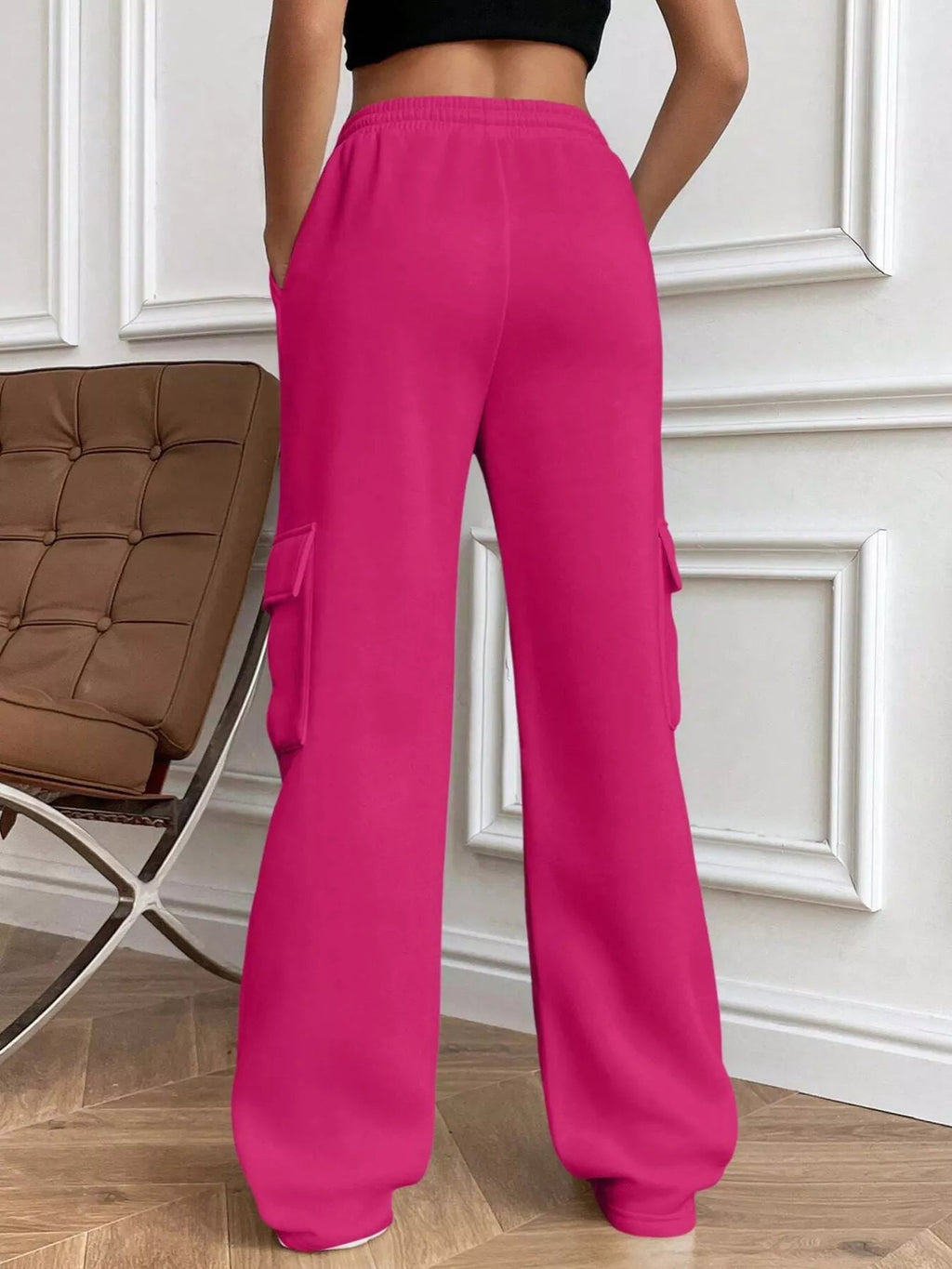 Relaxed Fit Pants with Drawstring Waist