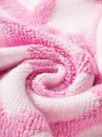 Rhombus Pattern Knit Open Front Pocketed Cardigans.