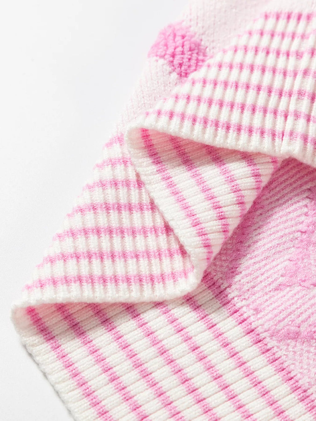 Rhombus Pattern Knit Open Front Pocketed Cardigans.