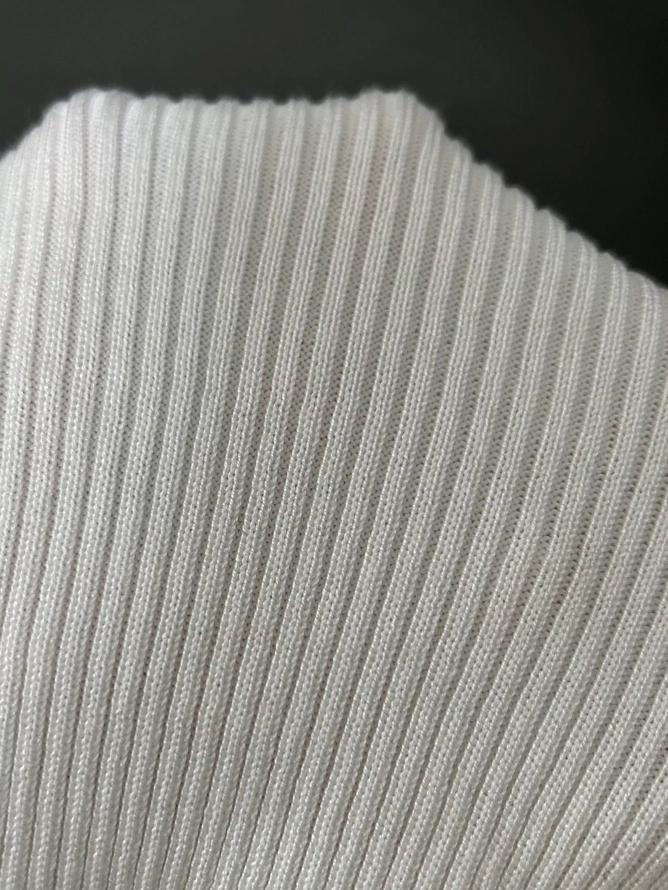 Ribbed Knit Contrast Trim Sweater Dress.