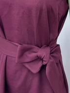 Round Neck Sleeveless Midi Dress