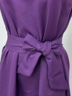 Round Neck Sleeveless Midi Dress.