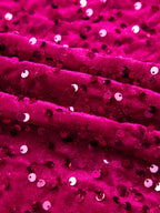 Sequin One-Shoulder Dress with High Slit.