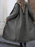 Sherpa Lined Longline Denim Jacket.