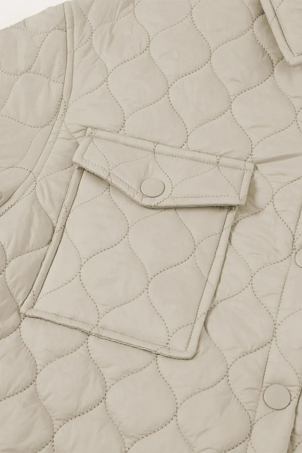 Snap Down Collared Winter Coat.