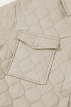 Snap Down Collared Winter Coat.