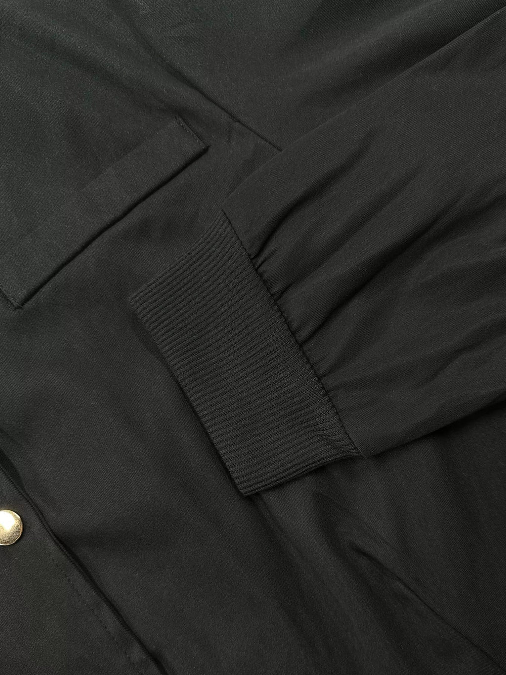 Snap Down Cropped Bomber Jacket.