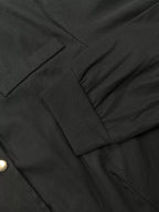 Snap Down Cropped Bomber Jacket.