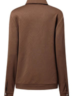 Solid Color Zip Up Button Flap Pocket Jackets.