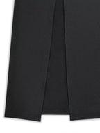 Square Neck Long Sleeve Slit Bodycon Maxi Dress.