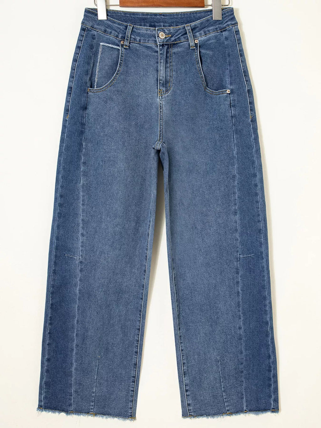 Wide leg jeans offering ultimate comfort and stylish fit for everyday wear, enhancing both fashion and ease.