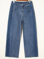 Wide leg jeans offering ultimate comfort and stylish fit for everyday wear, enhancing both fashion and ease.